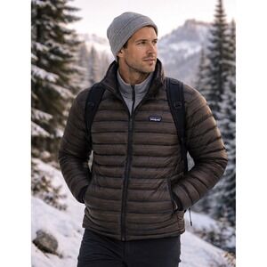 Patagonia Men Gorpcore Goose Down Sweater Puffer Jacket Sz S Lightweight Outdoor